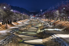 [포토] 경북 영주시, 원당천 산책로 야간경관 개선 완료
