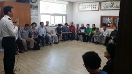 장수경찰, 어르신 보이스피싱 예방 홍보활동