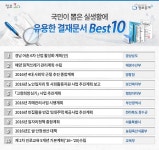 장수군, 실생활에 유용한 결재문서 베스트10 선정