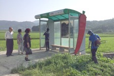 순창 팔덕면민 편안하게 승강장 이용하세요