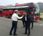 부안경찰서, 행락철 관광버스 위법행위 집중단속