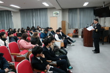 조용주 무진장소방서장, 장수고등학교 진로직업 특강