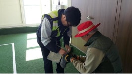 부안 백산파출소, 찾아가는 교통사고예방 홍보