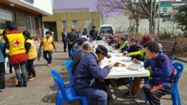 전주 인후2동 적십자 봉사회 경로당 떡국 나눔