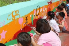 장수 천천초등학교, 우리학교 담장이 예뻐졌어요