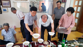 장수 계북면, 어르신들 복달임 닭죽 나눔 행사