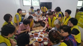 전주 효자4동 해바라기봉사단 찰밥 중식 봉사