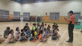 무진장소방서, 번암초 119소방동요팀 격려 방문