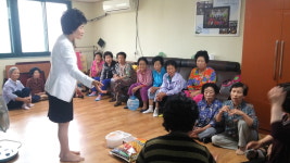 박선이 덕진구청장, 어르신 위문 위해 관내 경로당 방문