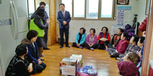 김기평 전주 덕진구청장, 경로당 방문 애로 청취