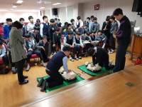 부안소방서, 부안중학교 학생들에게 미래소방관 체험 교육 실시