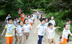 한국숲유치원협회 전북지회 건오숲마라톤대회