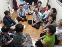 최규종 노송동장, 폭염대비 경로당 방문 안전홍보