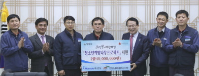 ㈜만도 Suspension BU와 만도노동조합 익산지부, 익산시에 청소년 지원에 4천만원 기탁