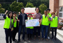 장수 서문경 대표, 사과즙 80박스 천천면지사협에 기탁