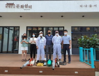영등2동 백제상점가상인회, 코로나19 차단 방역 실시