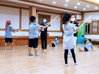 전주 완산골 지역아동센터 검도교실 어린이들 호응