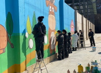 무진장 축협, 깨끗한 농장 벽화 그리기 사업 전개