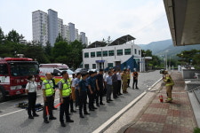 장수경찰서, 상반기 합동 소방훈련 실시