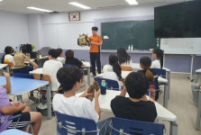 장수소방서, 장계초교 소방관 진로 체험 교육 실시