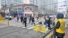 익산서 신동지구대, 개학철 등굣길 교통안전지도