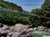 운일암반일암 여름 전경