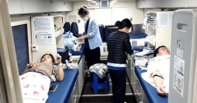 생명 나눔 군산의료원 헌혈 릴레이 행사 훈훈