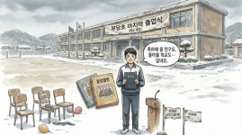 졸업식이 폐교식...배웅할 후배도 없다