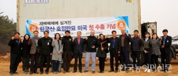 태안 호접란 분화, 미국 첫 수출