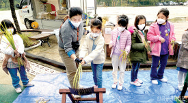 완주 고산농협, 서울 초등학생 벼 수확체험