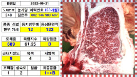 28개월령 만에 1100㎏ 슈퍼한우 탄생