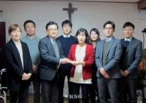 (주)동우국제, 서울성모원 성금 전달