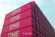 ONE, 동남아향 선박 하카타항 첫입항