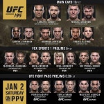 2016년 첫 UFC, 경기시간-라인업은?