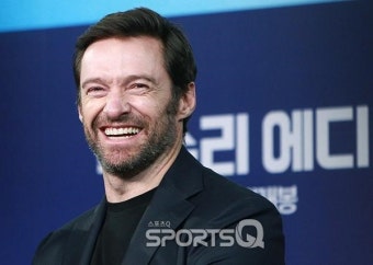 [포토Q] '독수리 에디' 휴 잭맨, '사람좋은 함박웃음'