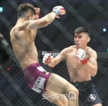 [포토Q] 펀치 한방에 뒤러 쓰러지는 장익환 (로드FC 046 파트2)