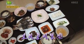 [TV컷Q] 2TV 생생정보, 반찬만 30개...전라도 밥상 그대로 옮긴 보리굴비정식 맛집 대박 비결은?