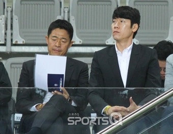 [포토Q] 한국-코스타리카 평가전을 찾은 이민성-김은중 코치