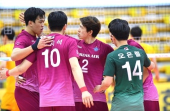 대한항공 우리카드, 에이스 부상? '2강'의 응집력 [남자배구 순위]