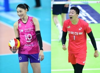김연경-신영석, 국가대표팀 주장의 품격 [프로배구 올스타 투표]
