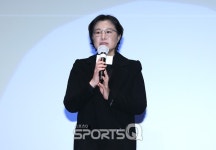 [포토Q] 취임사 전하는 여성영화인모임 김선아 대표