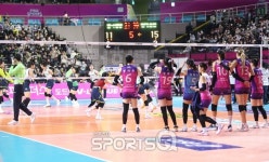 [포토Q] 흥국생명 5세트까지 분전했지만