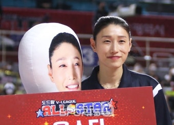 [포토Q] 김연경 '올스타 팬 투표 1위!'