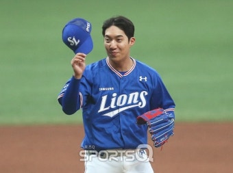 [포토Q] WBC 이후 첫 등판한 삼성 원태인