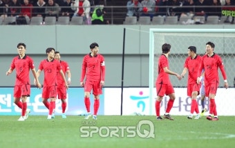 [포토Q] 역전 허용한 축구대표팀