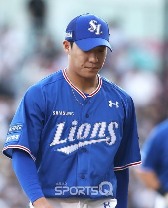 [포토Q] 삼성 원태인 '선제 실점 아쉽네'