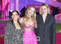 [포토Q] 아메리카 페레라-그레타 거윅 감독-마고 로비 