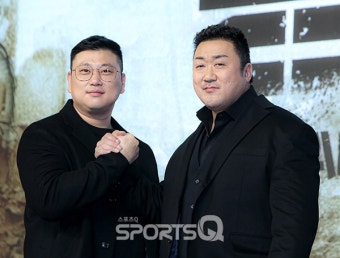 [포토Q] 허명행 감독-마동석 '액션 장인들이 만났다'