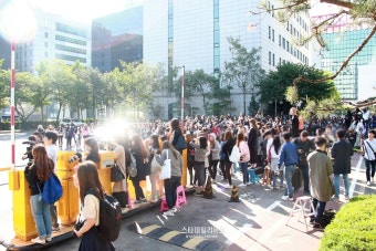 [S포토+] 결국 한 그룹의 출근을 막아버린 '그릇된 팬심' (뮤직뱅크 출근길)