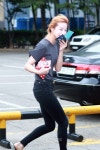[S포토+] EXID 솔지, 허다닥 뛰어가는 솔지 (뮤직뱅크 출근길)